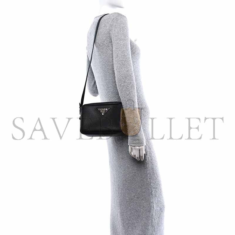 Pra*a leather camera bag shoulder bag 1bh192 (19*12*6cm)
